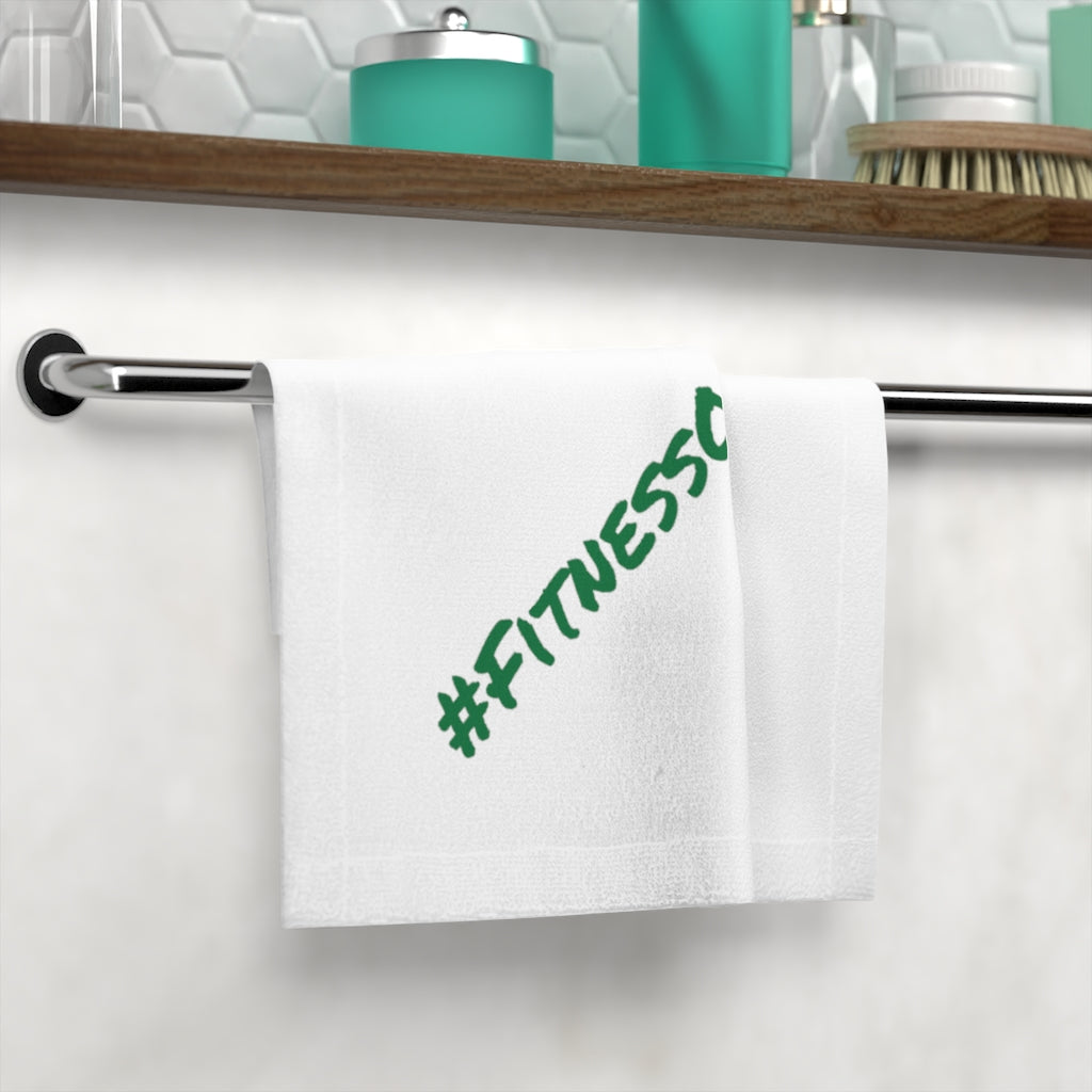 Green Lettered Gym Towel